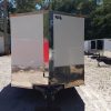 7x12 SA Trailer - White, Barn Doors, Side Door, Brakes, Extra Height
