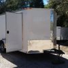 7x12 SA Trailer - White, Barn Doors, Side Door, Brakes, Extra Height