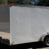 7x12 SA Trailer - White, Barn Doors, Side Door, Brakes, Extra Height