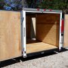 7x12 SA Trailer - White, Barn Doors, Side Door, Brakes, Extra Height
