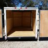7x12 SA Trailer - White, Barn Doors, Side Door, Brakes, Extra Height