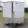 7x12 SA Trailer - White, Ramp, Side Door, Brakes, Extra Height
