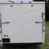 7x12 SA Trailer - White, Ramp, Side Door, Brakes, Extra Height