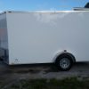 7x12 SA Trailer - White, Ramp, Side Door, Brakes, Extra Height