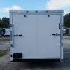 7x12 SA Trailer - White, Ramp, Side Door, Brakes, Extra Height