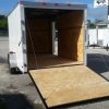 7x12 SA Trailer - White, Ramp, Side Door, Brakes, Extra Height