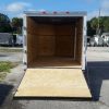 7x12 SA Trailer - White, Ramp, Side Door, Brakes, Extra Height