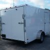 7x12 SA Trailer - White, Ramp, Side Door, Brakes, Extra Height