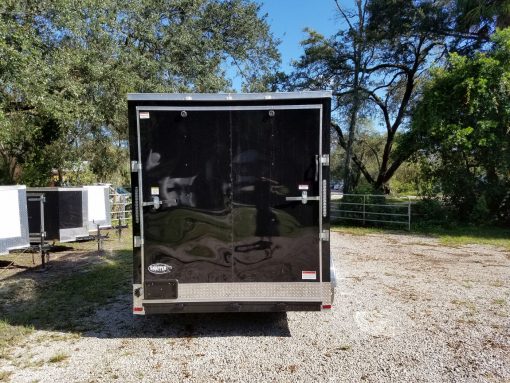 7x14 TA Trailer - Black, Ramp, Side Door, Extra Height