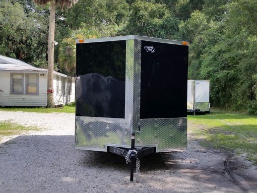 7x14 TA Trailer - Black, Ramp, Side Door, Extra Height