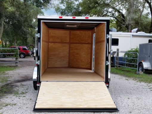 7x14 TA Trailer - Black, Ramp, Side Door, Extra Height