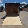 7x14 TA Trailer - Orange and Black, Ramp, Side Door, Extra Height, Side Vents and Mag Wheels