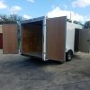 7x14 TA Trailer - White, Barn Doors, Side Door, Extra Height