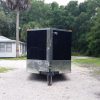 7x16 TA Trailer - Black, Ramp, Side Door, Extra Height