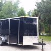 7x16 TA Trailer - Black, Ramp, Side Door, Extra Height