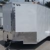 7x18 TA Trailer - White, Ramp, Side Door, Extra Height
