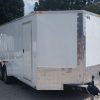 7x18 TA Trailer - White, Ramp, Side Door, Extra Height
