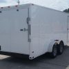 7x18 TA Trailer - White, Ramp, Side Door, Extra Height