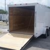 7x18 TA Trailer - White, Ramp, Side Door, Extra Height