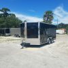 8.5x16 TA Trailer - Black, Ramp, Side Door, and D-Rings
