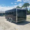 8.5x16 TA Trailer - Black, Ramp, Side Door, and D-Rings