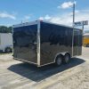 8.5x16 TA Trailer - Black, Ramp, Side Door, and D-Rings