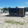 8.5x16 TA Trailer - Black, Ramp, Side Door, and D-Rings
