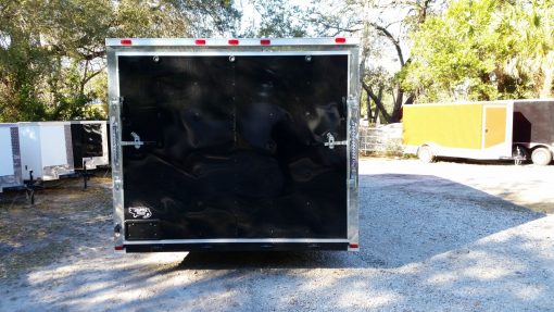 8.5x20 TA Trailer - Black, Ramp, Side Door, and D-Rings