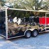 8.5x20 TA Trailer - Black, Ramp, Side Door, and D-Rings