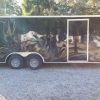 8.5x20 TA Trailer - Black, Ramp, Side Door, and D-Rings