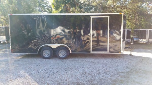 D And D Trailers >> 8 5x20 Ta Trailer Black Ramp Side Door And D Rings Georgia D And D Trailers >> 8 5x20 Ta Trailer Black Ramp Side Door And D Rings Georgia