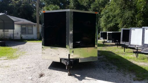 8.5x20 TA Trailer - Black, Ramp, Side Door, D-Rings, 5K Axles, and Radials