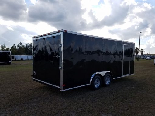 8.5x20 TA Trailer - Black, Ramp, 5K Axles, Electrical, Additional Options