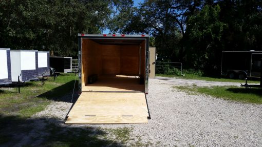 8.5x20 TA Trailer - Black, Ramp, Side Door, D-Rings, 5K Axles, and Radials