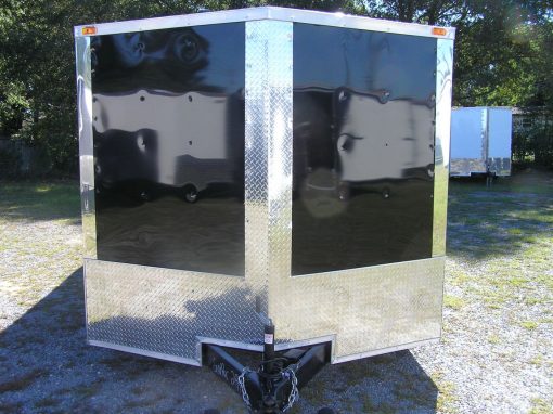 8.5x24 TA Trailer - Black, Ramp, Side Door, D-Rings, and 5K Axles