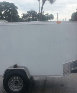 4x6 SA Trailer - White, Single Door
