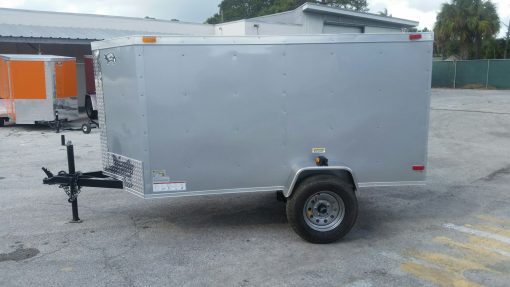 4x8 SA Trailer - Silver Frost, Single Door, Side Door