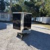 5x10 SA Trailer - Black, Double Doors, Side Door