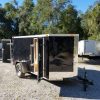 5x10 SA Trailer - Black, Double Doors, Side Door