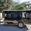 5x10 SA Trailer - Black, Double Doors, Side Door