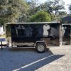 5x10 SA Trailer - Black, Double Doors, Side Door