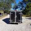 5x10 SA Trailer - Black, Double Doors, Side Door