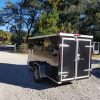 5x10 SA Trailer - Black, Double Doors, Side Door