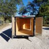 5x10 SA Trailer - Black, Double Doors, Side Door