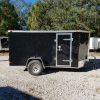 5x10 SA Trailer - Black, Double Doors, Side Door