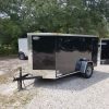 5x10 SA Trailer - Black, Double Doors