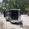 5x10 SA Trailer - Black, Double Doors