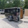 5x10 SA Trailer - Black, Double Doors