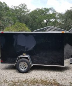 5x10 SA Trailer - Black, Double Doors