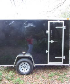 5x10 SA Trailer - Black, Ramp, Side Door, Extra Height